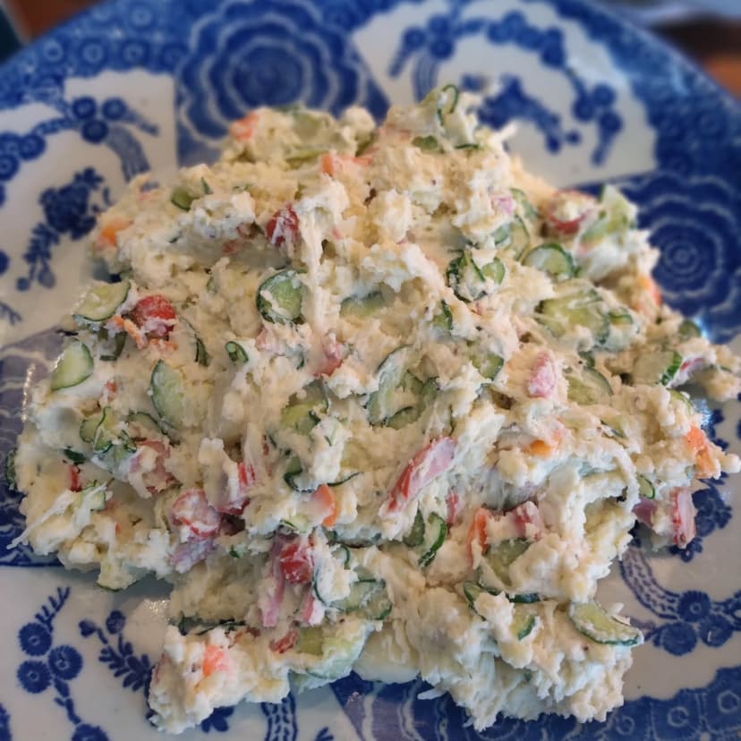 具沢山の自家製ポテトサラダ